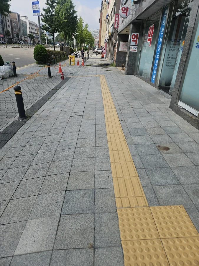 버너작업 미끄럼방지 버너작업 시공 전 인도 바닥